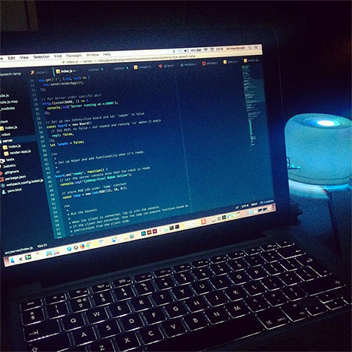 Voice Activated Lamp with Johnny-Five