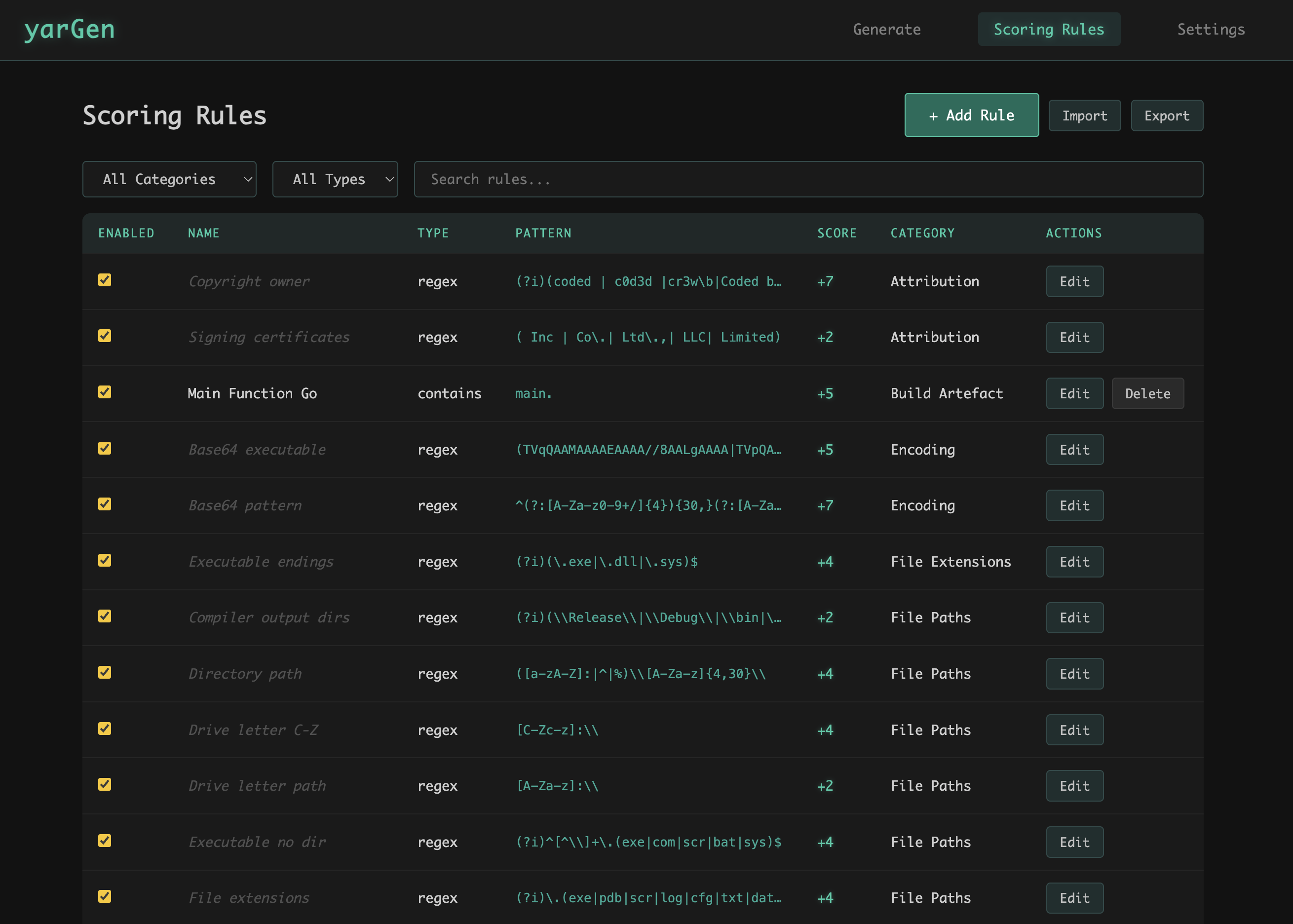 yarGen-Go Screenshot