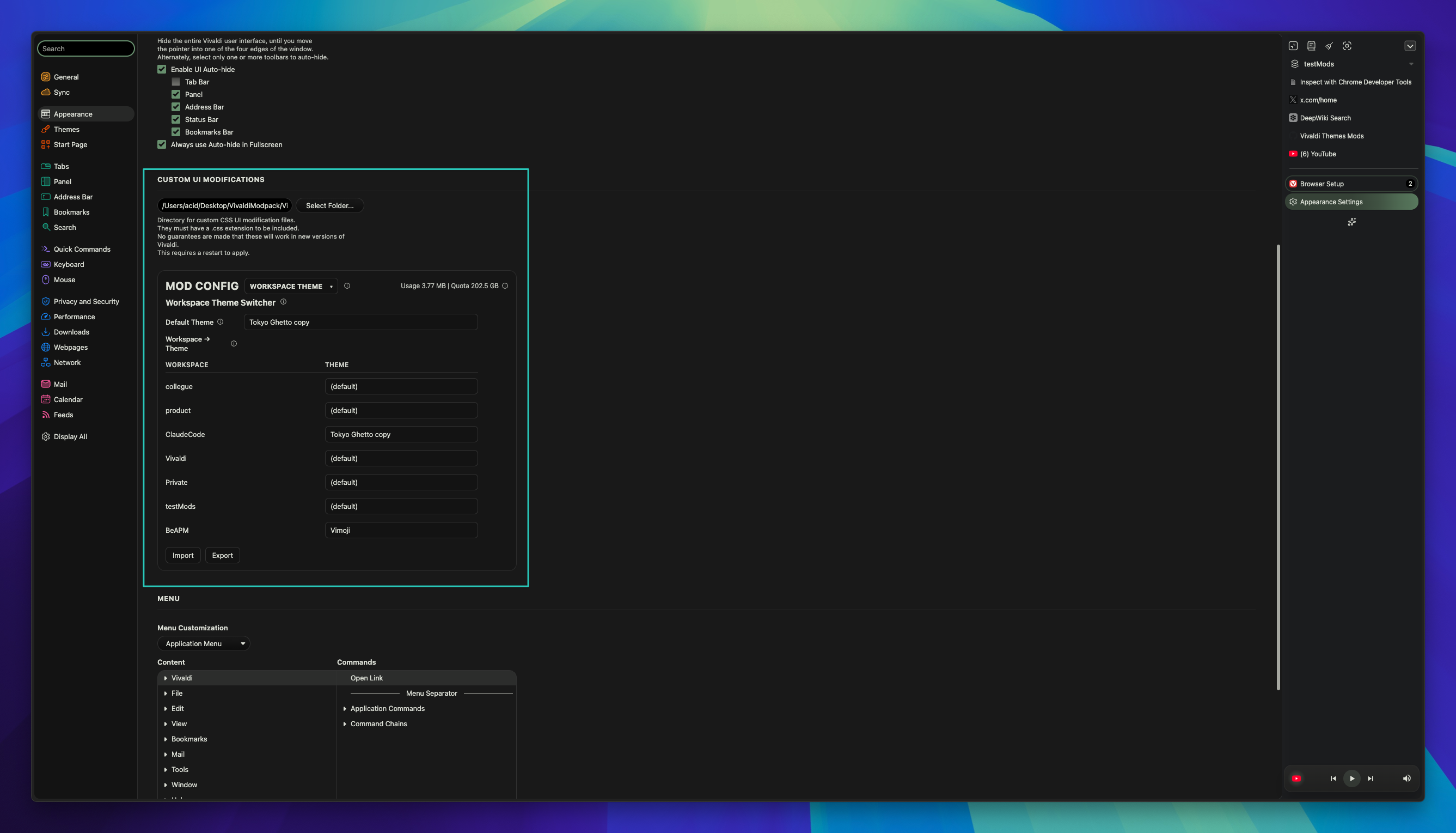 Mod Config Pane
