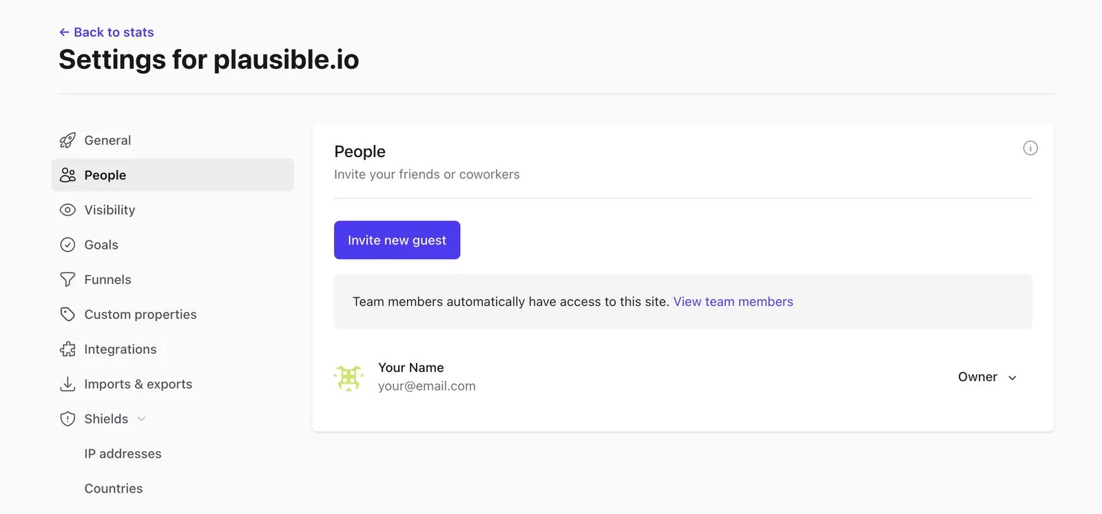 Invite collabs