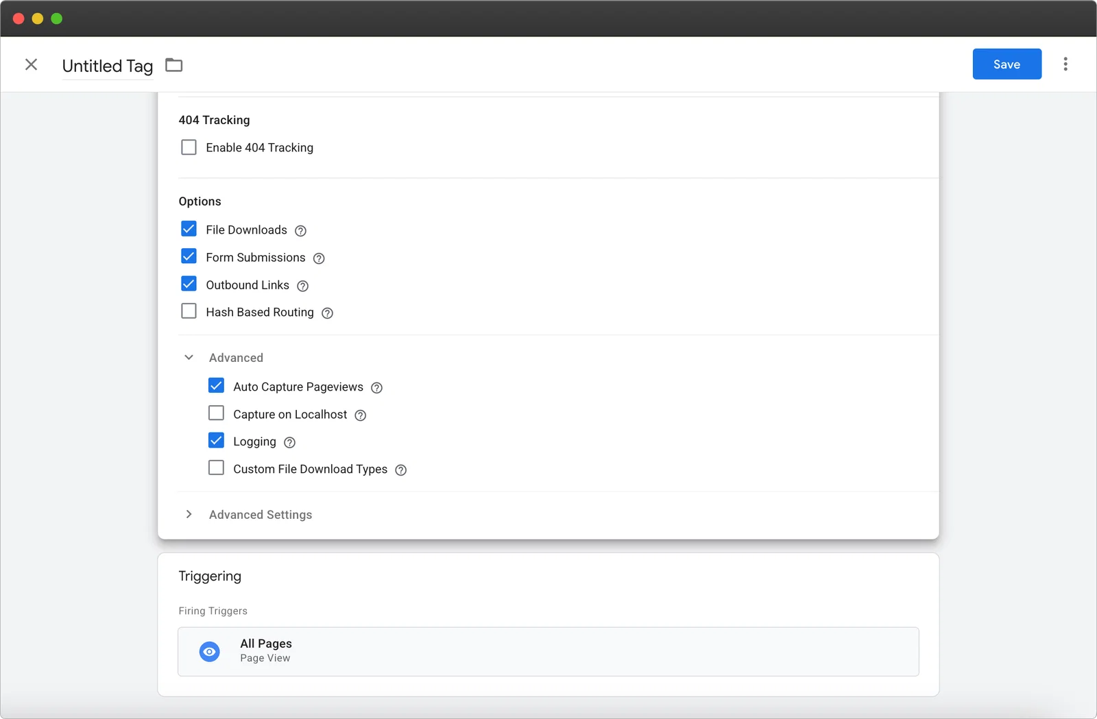init-tag-settings in plausible gtm init-tag-settings