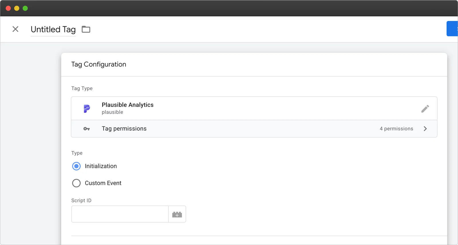 plausible gtm tag basic settings plausible gtm tag basic settings
