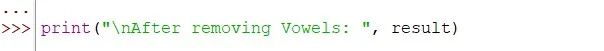 Print Function To Return The Result